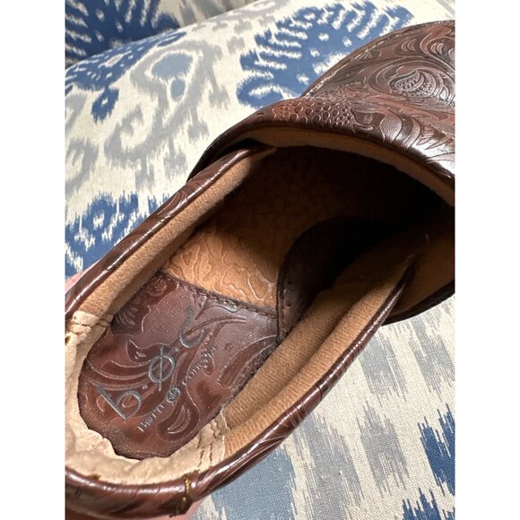 boc Born Concept Brown Embossed Peggy Clogs 7W Man Made Materials SOLD - Picture 16 of 16